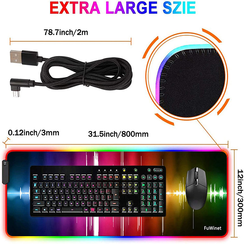 RGB mouse pad